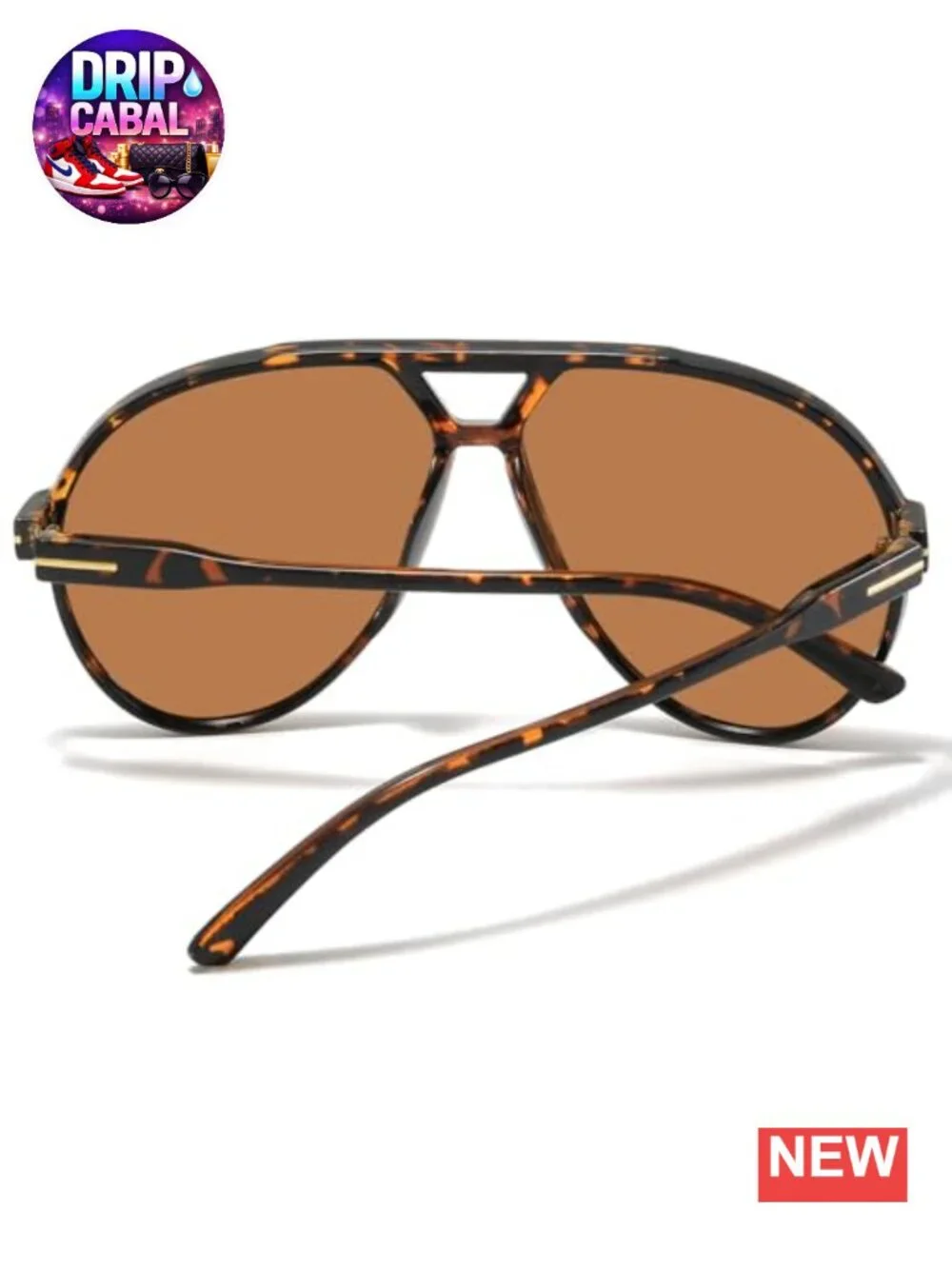Retro Aviator Square Sunglasses with UV400 Protection